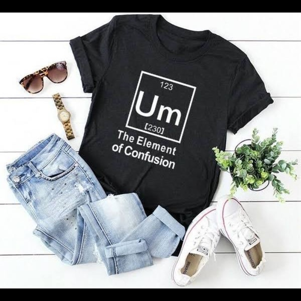 Um The Element of Confusion Top Short Sleeve Tee